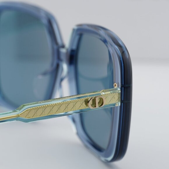 Dior DIORHIGHLIGHT S3F 30B0 Square Sunglasses - Shiny Blue  display picture 1